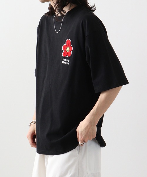 Jungle Storm(ジャングルストーム)の「JUNGLESTORM フラワーサガラ刺繍Tシャツ 半袖(Tシャツ/カットソー・メンズ・ミント/ホワイト/ブラック・M/L)」の18枚目の写真