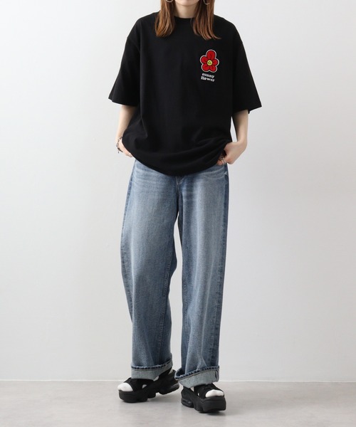 Jungle Storm(ジャングルストーム)の「JUNGLESTORM フラワーサガラ刺繍Tシャツ 半袖(Tシャツ/カットソー・メンズ・ミント/ホワイト/ブラック・M/L)」の16枚目の写真