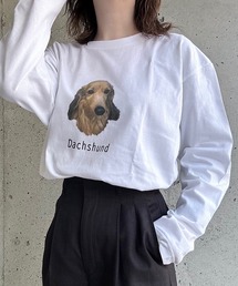 アニマルプリントロングTシャツ