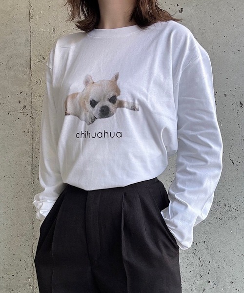 cuorequal(クオレコール)の「アニマルプリントロングTシャツ(Tシャツ/カットソー・レディース・A/B/C/D/E・MEDIUM/LARGE)」の8枚目の写真