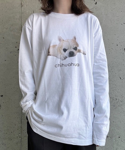 cuorequal(クオレコール)の「アニマルプリントロングTシャツ(Tシャツ/カットソー・レディース・A/B/C/D/E・MEDIUM/LARGE)」の10枚目の写真