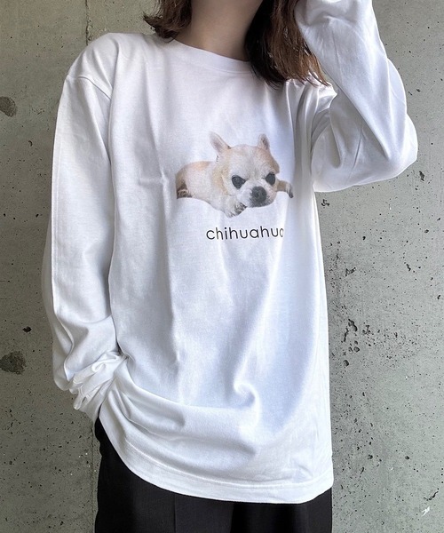 cuorequal(クオレコール)の「アニマルプリントロングTシャツ(Tシャツ/カットソー・レディース・A/B/C/D/E・MEDIUM/LARGE)」の11枚目の写真