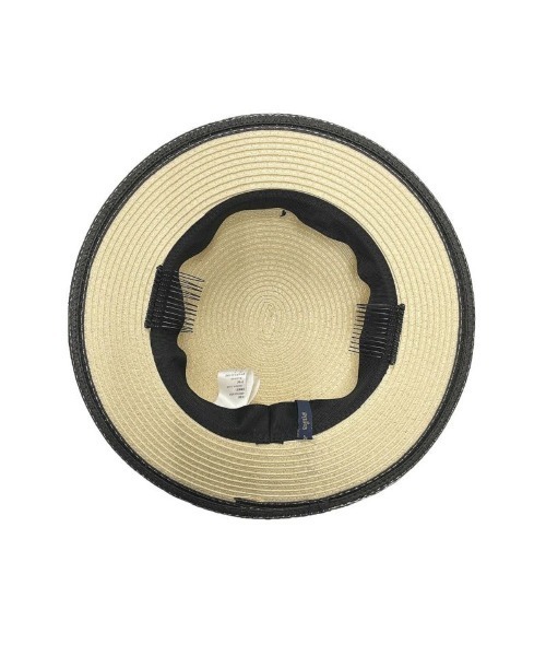 an another angelus(アンアナザーアンジェラス)の「配色ブリムバックリボンキャノチェ(ハット・レディース・ベージュ/ホワイト×ブラック・FREE)」の9枚目の写真
