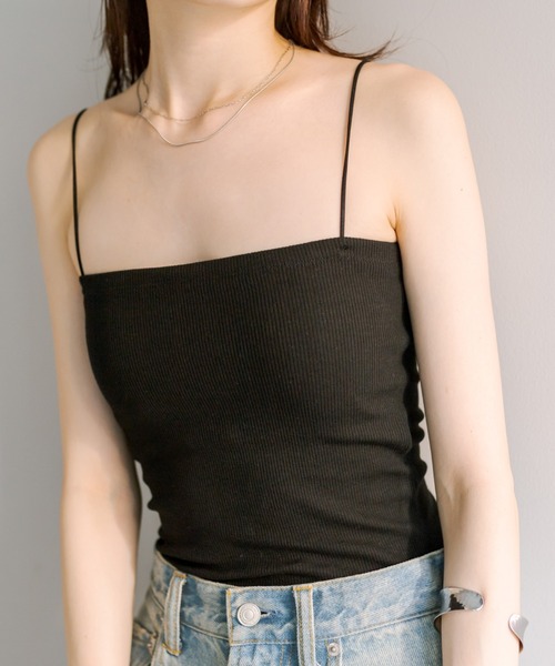 mystic(ミスティック)の「【着回し力抜群】パット付きキャミソール(キャミソール・レディース・オフホワイト/ブラック/ライトベージュ・FREE)」の12枚目の写真