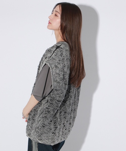ウェーブベスト Anui（アニュイ）の「【UNISEX/2サイズ展開】ウェーブダメージベスト