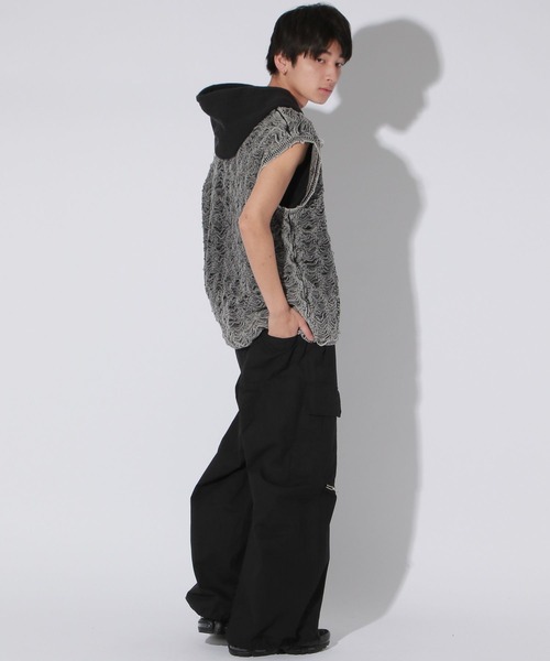 Anui（アニュイ）の「【UNISEX/2サイズ展開】ウェーブダメージベスト