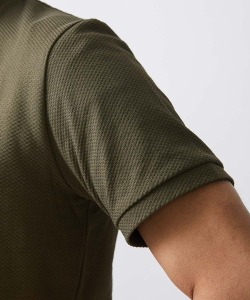 MICHEL KLEIN HOMME (ミッシェルクランオム)の「《日本製》チェック柄クルーネック半袖カットソー 24SS(Tシャツ/カットソー・メンズ・ホワイト/ネイビー/カーキ・MEDIUM/LARGE/X-LARGE)」の13枚目の写真