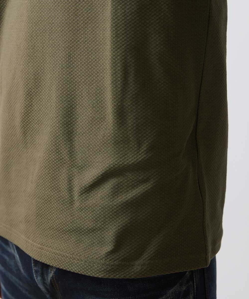 MICHEL KLEIN HOMME (ミッシェルクランオム)の「《日本製》チェック柄クルーネック半袖カットソー 24SS(Tシャツ/カットソー・メンズ・ホワイト/ネイビー/カーキ・MEDIUM/LARGE/X-LARGE)」の14枚目の写真