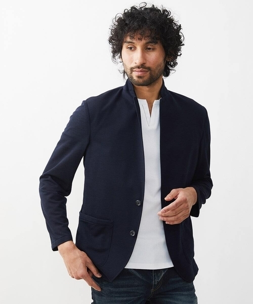 MICHEL KLEIN HOMME (ミッシェルクランオム)の「《日本製》チェック柄クルーネック半袖カットソー 24SS(Tシャツ/カットソー・メンズ・ホワイト/ネイビー/カーキ・MEDIUM/LARGE/X-LARGE)」の7枚目の写真