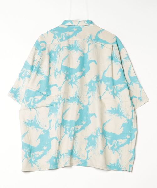 Manhattan Portage（マンハッタンポーテージ）の「【 Manhattan Portage / マンハッタンポーテージ 】アロハシャツ 半袖 Aloha Shirt 24SS-MP-M565 MNF（シャツ/ブラウス・メンズ・ベージュ/ブラック・L/M）」の5枚目の写真