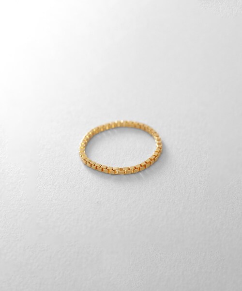 COCOSHNIK（ココシュニック）の「シルバー チェーンリング ベネチアン GP（リング・レディース・ゴールド・10/13/16）」の2枚目の写真