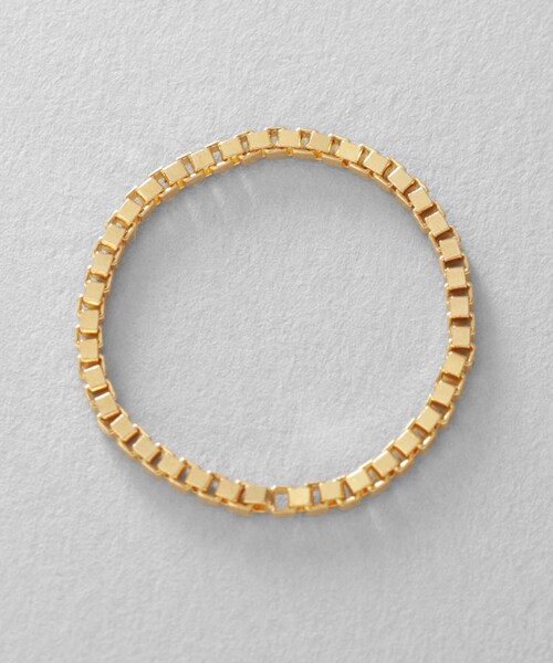 COCOSHNIK（ココシュニック）の「シルバー チェーンリング ベネチアン GP（リング・レディース・ゴールド・10/13/16）」の3枚目の写真