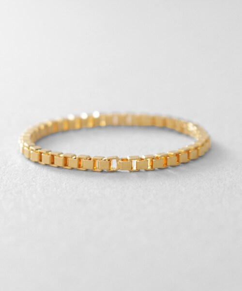 COCOSHNIK（ココシュニック）の「シルバー チェーンリング ベネチアン GP（リング・レディース・ゴールド・10/13/16）」の4枚目の写真