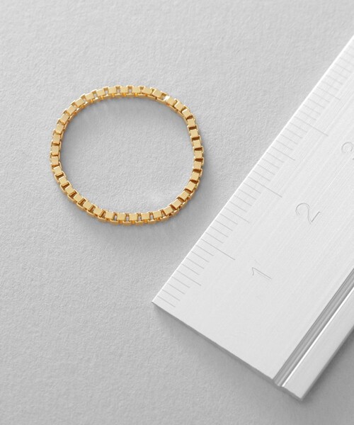 COCOSHNIK（ココシュニック）の「シルバー チェーンリング ベネチアン GP（リング・レディース・ゴールド・10/13/16）」の5枚目の写真