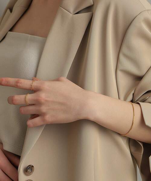 COCOSHNIK（ココシュニック）の「シルバー チェーンリング ベネチアン GP（リング・レディース・ゴールド・10/13/16）」の9枚目の写真