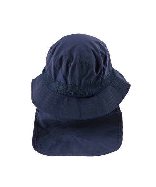 BRANSHES（ブランシェス）の「【水陸両用/撥水加工】日よけ付きナイロンハット（ハット・キッズ・ベージュ/ネイビー/オレンジ・52cm/50cm/54cm/56cm）」の5枚目の写真