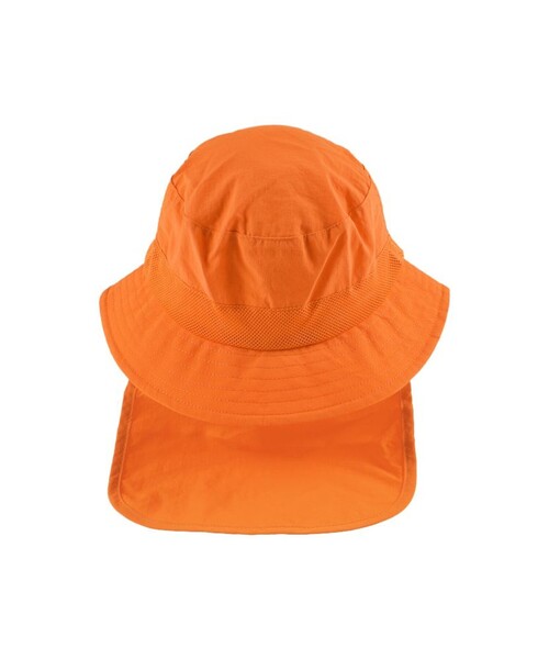 BRANSHES（ブランシェス）の「【水陸両用/撥水加工】日よけ付きナイロンハット（ハット・キッズ・ベージュ/ネイビー/オレンジ・52cm/50cm/54cm/56cm）」の4枚目の写真