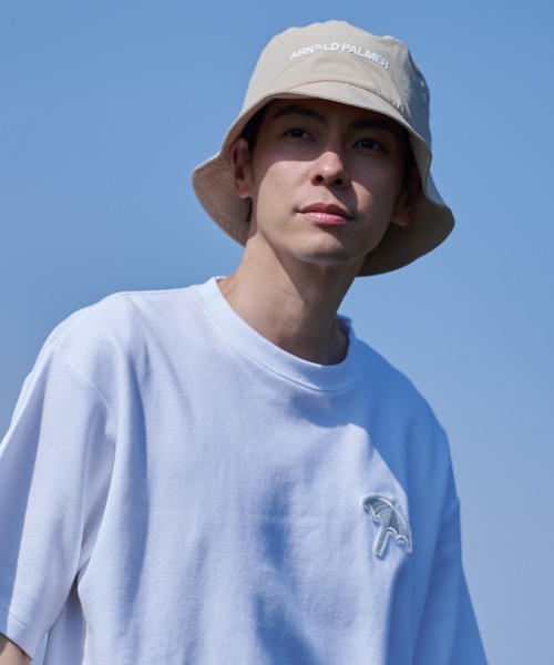 Arnold Palmer(アーノルドパーマー)の「撥水 ナイロンタスラン シェア ハット(ハット・レディース・ベージュ/ブラック・F)」の14枚目の写真