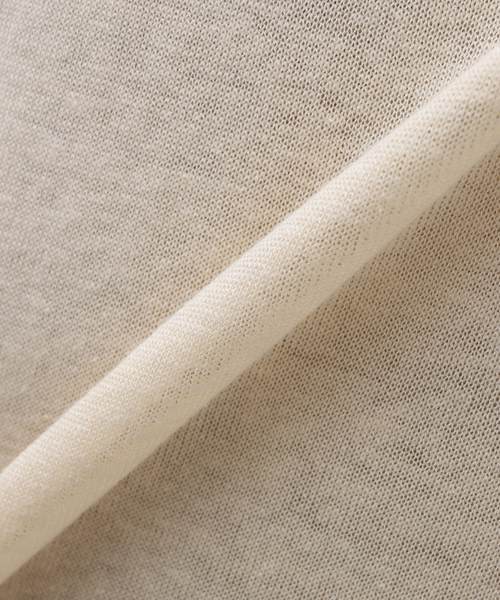 EDIFICE（エディフィス）の「【LA BOUCLE / ラブークル】シルク/リネン スキッパー（ポロシャツ・メンズ・グレー/アイボリー/サックスブルー/ブラウン/ラベンダー・2/3）」の17枚目の写真