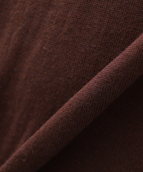 EDIFICE（エディフィス）の「【LA BOUCLE / ラブークル】シルク/リネン スキッパー（ポロシャツ・メンズ・グレー/アイボリー/サックスブルー/ブラウン/ラベンダー・2/3）」の18枚目の写真