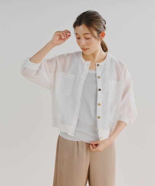 Droite lautreamont(ドロワットロートレアモン)の「ラメリブタンク≪手洗い可能≫(タンクトップ・レディース・イエロー/オフホワイト/ブラック・M)」の2枚目の写真