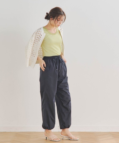 Droite lautreamont(ドロワットロートレアモン)の「ラメリブタンク≪手洗い可能≫(タンクトップ・レディース・イエロー/オフホワイト/ブラック・M)」の6枚目の写真