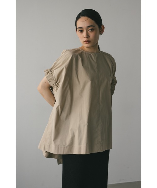 STYLEMIXER（スタイルミキサー）の「ギャザースリーブボクシーブラウス（シャツ/ブラウス・レディース・ホワイト/ベージュ/ネイビー・FREE）」の16枚目の写真