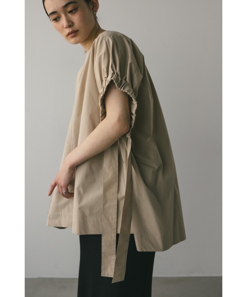 STYLEMIXER（スタイルミキサー）の「ギャザースリーブボクシーブラウス（シャツ/ブラウス・レディース・ホワイト/ベージュ/ネイビー・FREE）」の17枚目の写真