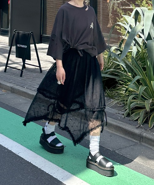 WAFFLISH WAFFLE /レイヤードスカート Alley by w closet（アリーバイダブルクローゼット）の「【Alley