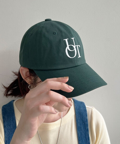 SHENERY(シーナリー)の「【サイズ調整可能】刺繍キャップOUT(キャップ・レディース・ブラック/グリーン・FREE)」の2枚目の写真