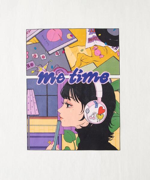 WEGO(ウィゴー)の「∴WEGO/別注オハナグラフィックT(Tシャツ/カットソー・メンズ・ホワイト/サックスブルー・MEDIUM/LARGE)」の19枚目の写真