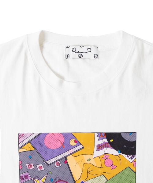 WEGO(ウィゴー)の「∴WEGO/別注オハナグラフィックT(Tシャツ/カットソー・メンズ・ホワイト/サックスブルー・MEDIUM/LARGE)」の20枚目の写真
