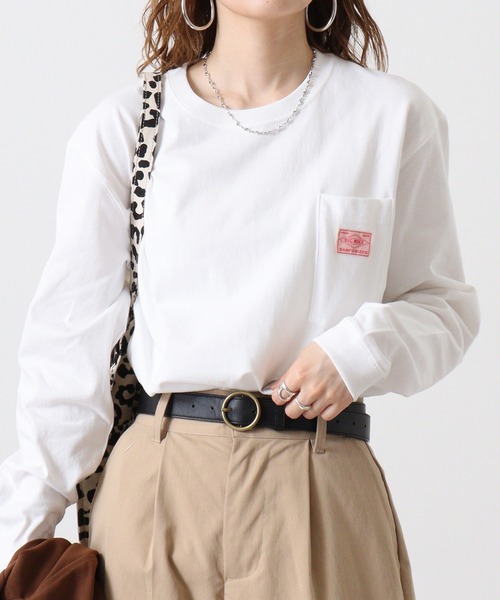 BIG MIKE(ビッグマイク)の「BIGMIKE 長袖TEEシャツ(Tシャツ/カットソー・メンズ・ホワイト/ブラック/グレー・M/XL/L)」の1枚目の写真