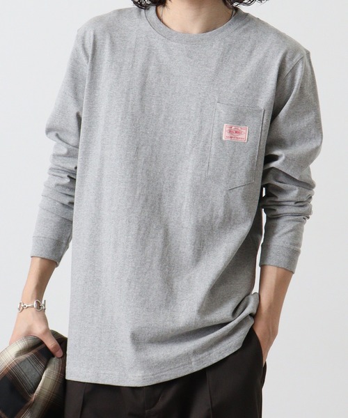 BIG MIKE(ビッグマイク)の「BIGMIKE 長袖TEEシャツ(Tシャツ/カットソー・メンズ・ホワイト/ブラック/グレー・M/XL/L)」の4枚目の写真