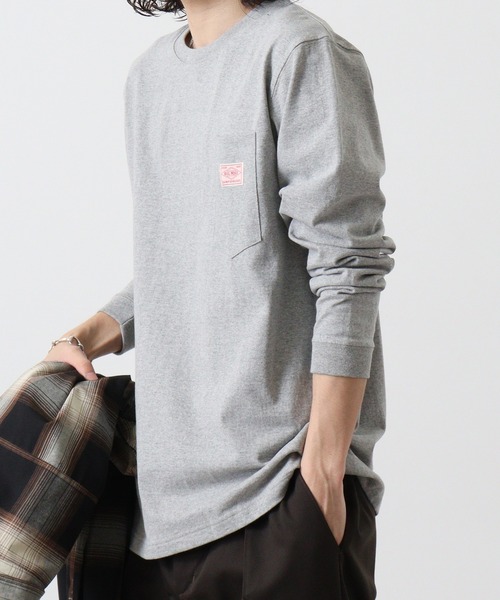 BIG MIKE(ビッグマイク)の「BIGMIKE 長袖TEEシャツ(Tシャツ/カットソー・メンズ・ホワイト/ブラック/グレー・M/XL/L)」の5枚目の写真