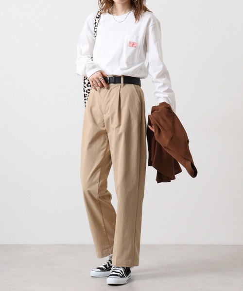 BIG MIKE(ビッグマイク)の「BIGMIKE 長袖TEEシャツ(Tシャツ/カットソー・メンズ・ホワイト/ブラック/グレー・M/XL/L)」の13枚目の写真