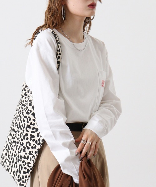 BIG MIKE(ビッグマイク)の「BIGMIKE 長袖TEEシャツ(Tシャツ/カットソー・メンズ・ホワイト/ブラック/グレー・M/XL/L)」の12枚目の写真
