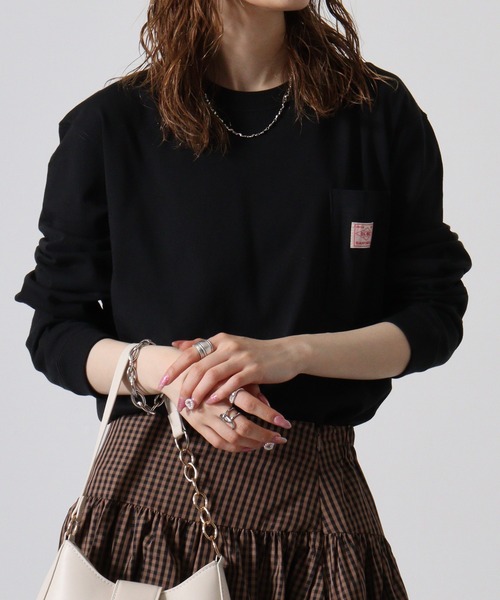 BIG MIKE(ビッグマイク)の「BIGMIKE 長袖TEEシャツ(Tシャツ/カットソー・メンズ・ホワイト/ブラック/グレー・M/XL/L)」の16枚目の写真