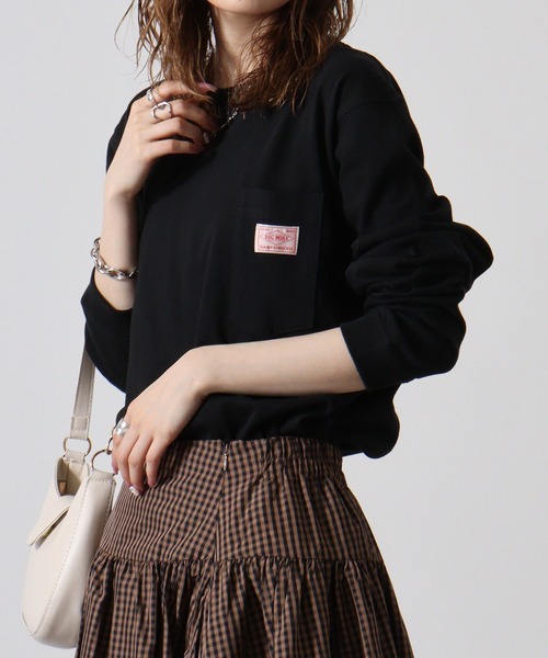 BIG MIKE(ビッグマイク)の「BIGMIKE 長袖TEEシャツ(Tシャツ/カットソー・メンズ・ホワイト/ブラック/グレー・M/XL/L)」の18枚目の写真
