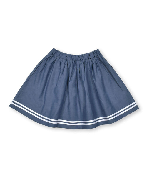 【セール】シャンブレーマリンスカート(90~150cm)（スカート）｜BeBe（ベベ）