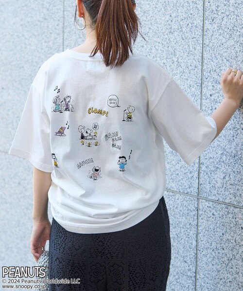PEANUTS(ピーナッツ)の「PEANUTS(ピーナッツ)×coen プリントTシャツ(Tシャツ/カットソー・レディース・オフホワイト/ライトグレー/ダークグレー/コバルトブルー/その他1/その他2・M/L)」の6枚目の写真
