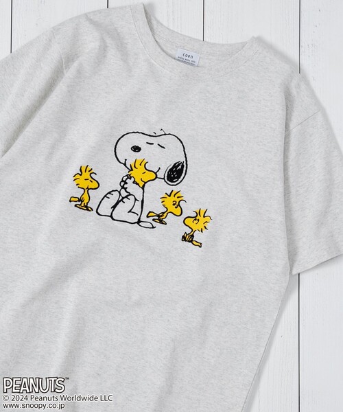 PEANUTS(ピーナッツ)の「PEANUTS(ピーナッツ)×coen プリントTシャツ(Tシャツ/カットソー・レディース・オフホワイト/ライトグレー/ダークグレー/コバルトブルー/その他1/その他2・M/L)」の3枚目の写真