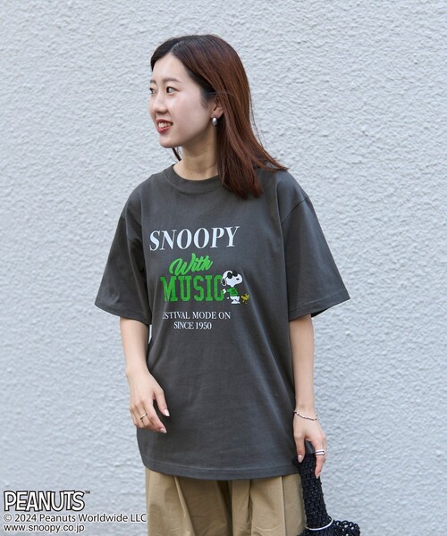 PEANUTS(ピーナッツ)の「PEANUTS(ピーナッツ)×coen プリントTシャツ(Tシャツ/カットソー・レディース・オフホワイト/ライトグレー/ダークグレー/コバルトブルー/その他1/その他2・M/L)」の14枚目の写真