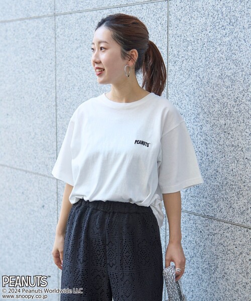 PEANUTS(ピーナッツ)の「PEANUTS(ピーナッツ)×coen プリントTシャツ(Tシャツ/カットソー・レディース・オフホワイト/ライトグレー/ダークグレー/コバルトブルー/その他1/その他2・M/L)」の18枚目の写真