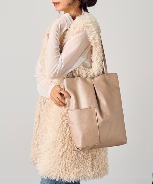 ROOTOTE(ルートート)の「【ROOTOTE】トートバッグ LT.アーキャトル.ルーパンセ-A ※1142(トートバッグ・レディース・ブラック/シルバー/ゴールド/ライトベージュ・FREE)」の4枚目の写真