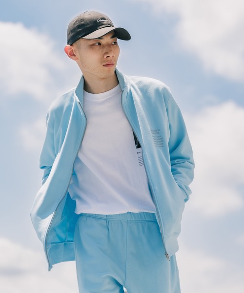 POET MEETS DUBWISE(ポエットミーツダブワイズ)の「POET MEETS DUBWISE/ポエットミーツダブワイズ PMD Embroidery Zip Jersey ジャージ(ジャージ・メンズ・ライトブルー/オートミール・M/L)」の20枚目の写真