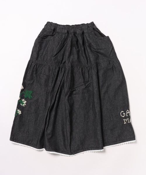 BIG FIELD（ビッグフィールド）の「刺繍デニムスカート（デニムスカート・キッズ・ブラック/ネイビー・90/100/110/120/130/140/150）」の11枚目の写真