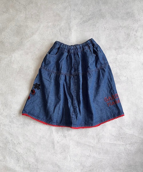 BIG FIELD（ビッグフィールド）の「刺繍デニムスカート（デニムスカート・キッズ・ブラック/ネイビー・90/100/110/120/130/140/150）」の22枚目の写真