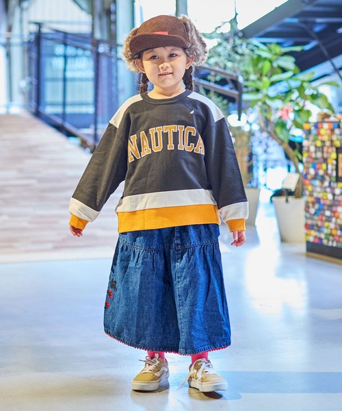 BIG FIELD（ビッグフィールド）の「刺繍デニムスカート（デニムスカート・キッズ・ブラック/ネイビー・90/100/110/120/130/140/150）」の21枚目の写真