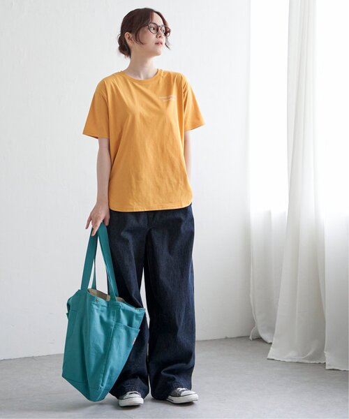 LBC（エルビーシー）の「【接触冷感】TCシルケットバックプリントTシャツ（Tシャツ/カットソー・レディース・ブラック/ホワイト/ライトオレンジ系/ライトグリーン・M）」の17枚目の写真